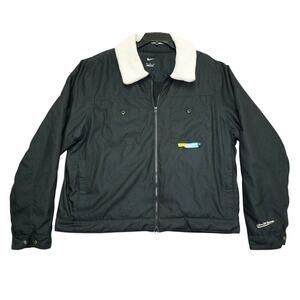 Nike x LeBron James Strive For Greatness Sherpa Collar Bomber Jacket – Black  XL